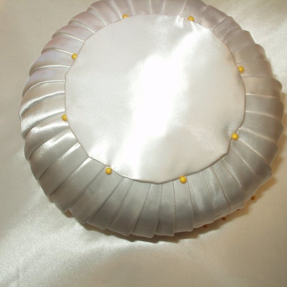 WEDDING HAT - WHITE SATIN & TULLE main image 9